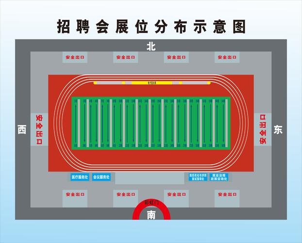 海外高校毕业季校招会企业展位分布图