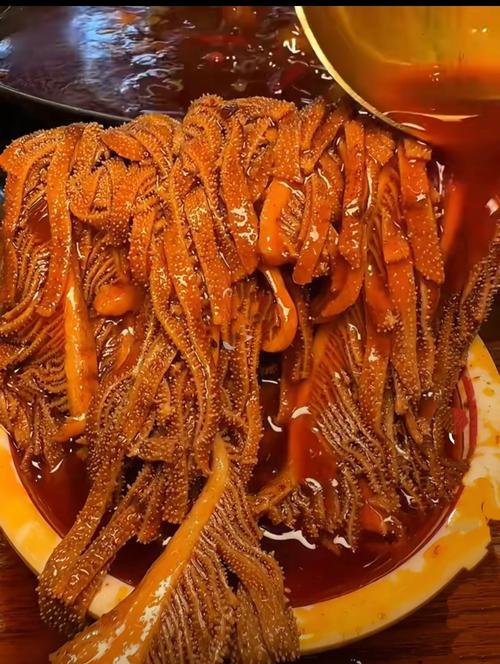 新鲜毛肚涮红油火锅手法特写