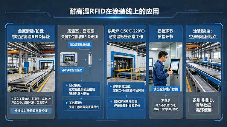 耐高温工业标签在汽车发动机涂装线上的应用