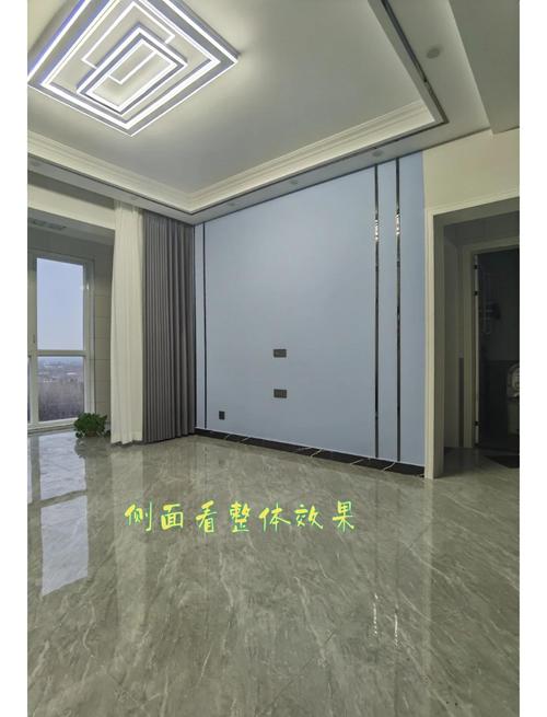 家装客厅电视背景墙金属漆实景图