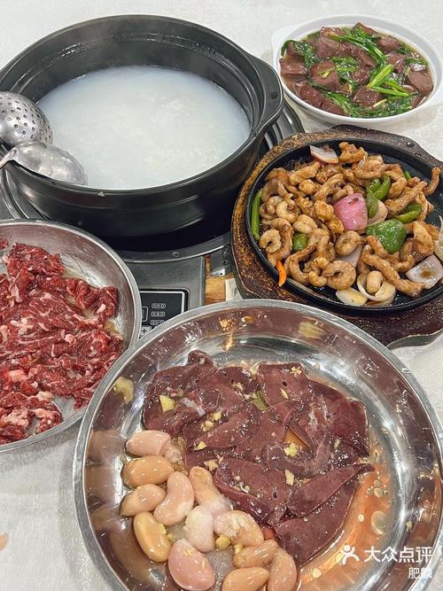 顺德容桂深夜排挡滚猪杂粥铁锅