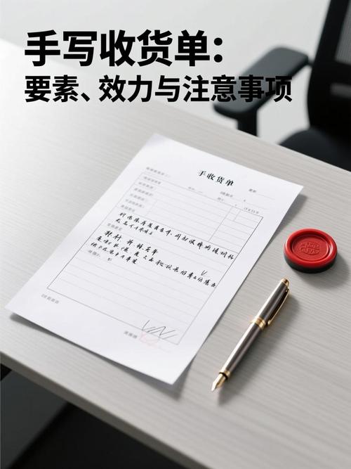 买卖合同收货单签字注意事项手写示例