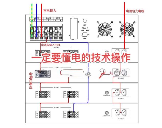UPS电池巡检仪接线实例