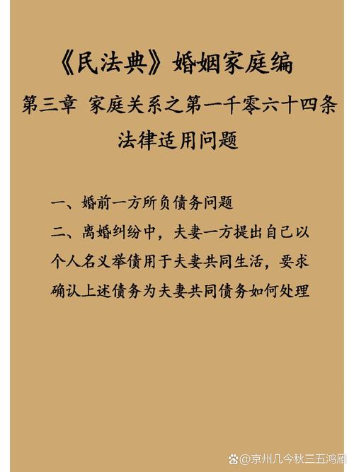 民法典第一千零六十四条共同债务认定法律条文