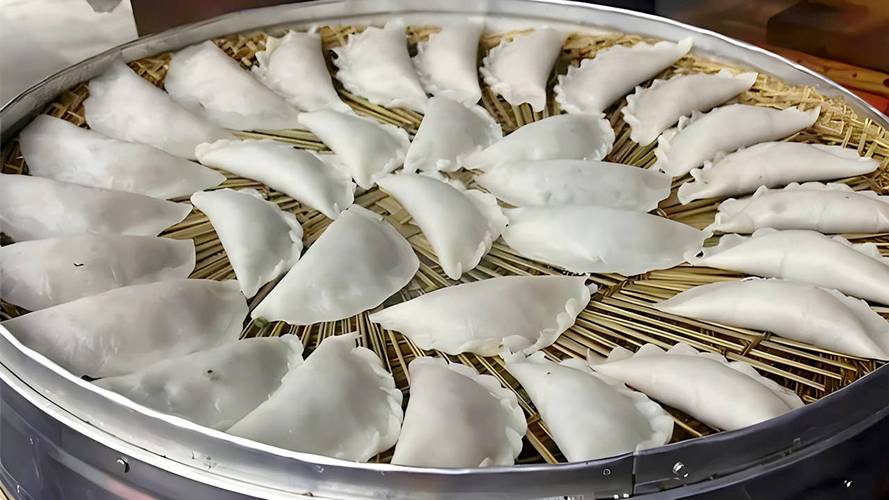 池州石门高村春社蒸米粑制作现场