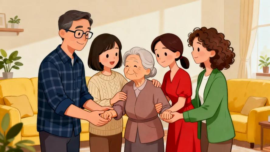 子女协商赡养义务家庭沟通场景