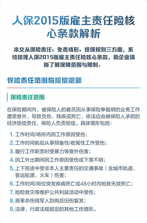 雇主责任险常见责任免除条款示例