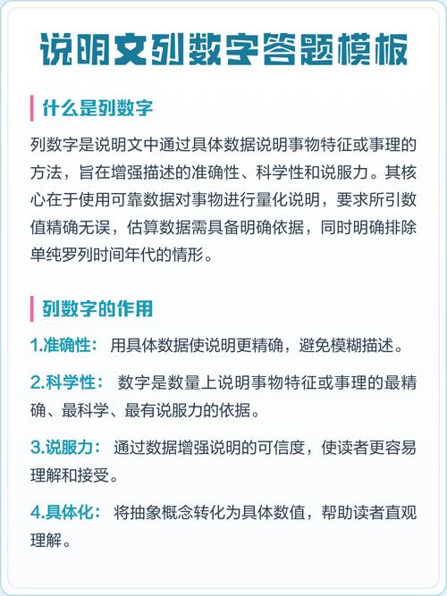 新课标中考说明文列数字考点整理