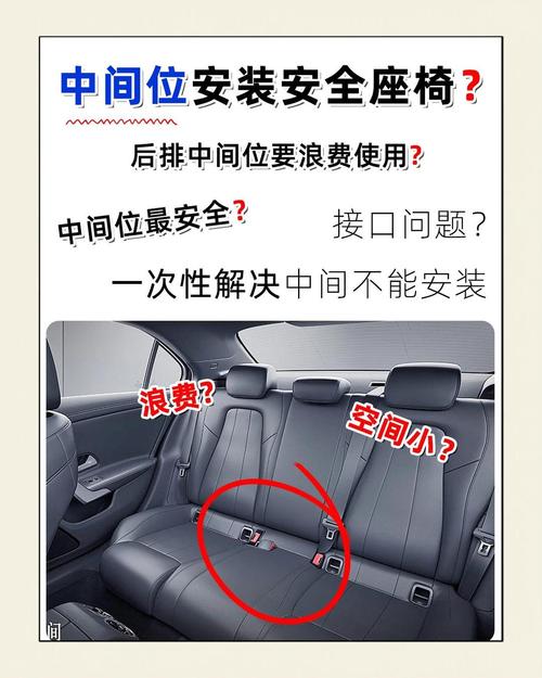 汽车后座安全座椅安装错误示意图