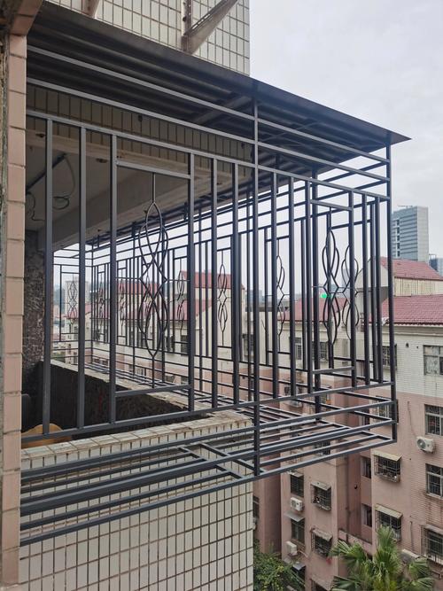 防盗网斜撑三角函数长度计算图