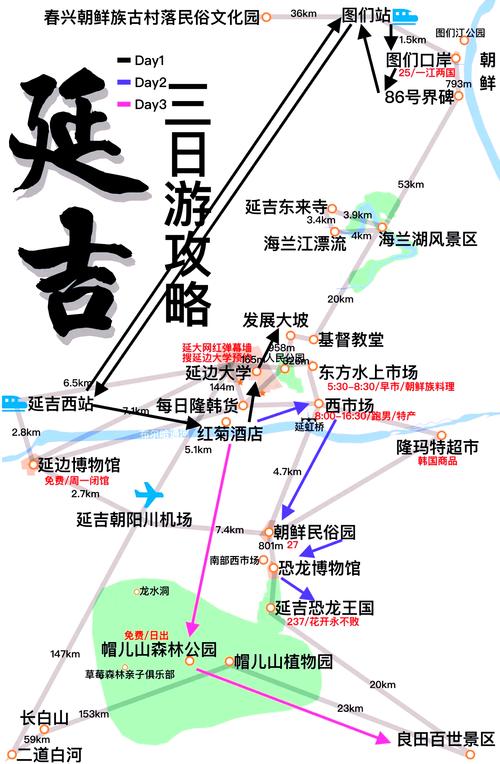 行程建议：一天吃遍延吉