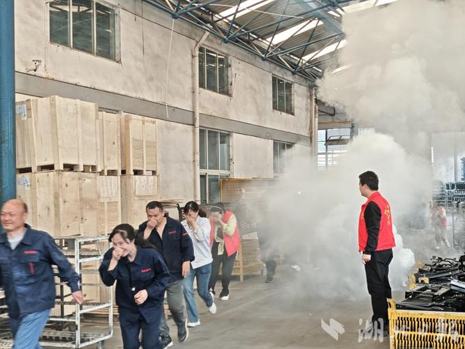制造工厂工业业务连续性应急预案演练现场