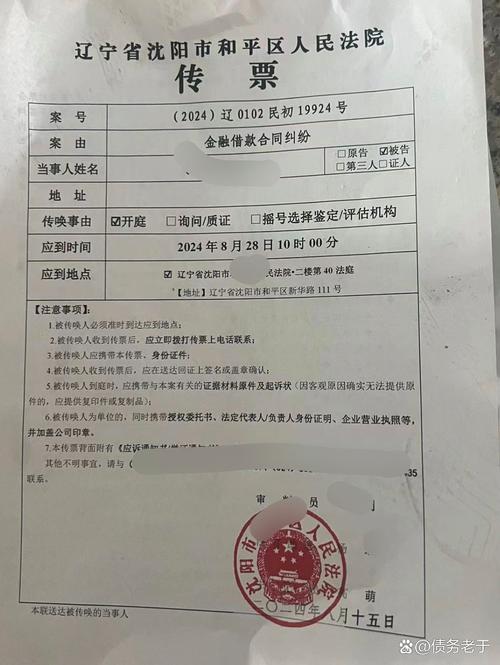 法院网贷逾期传票原件实拍