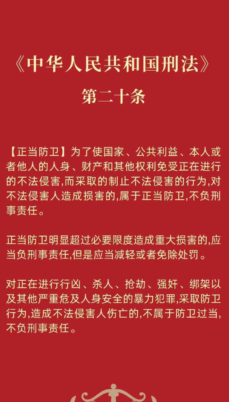 中国刑法防卫过当条款标注图