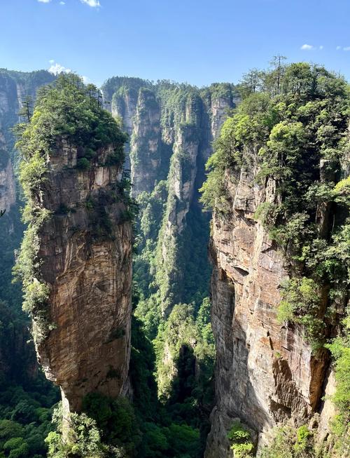 张家界武陵源核心景区阿凡达取景峰林