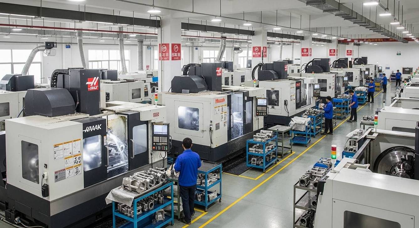 冲压模具生产车间CNC加工设备现场