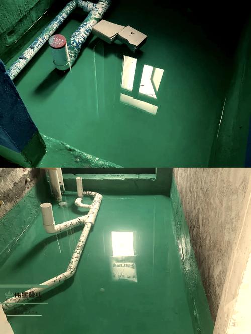 卫生间闭水试验蓄水深度测量实拍
