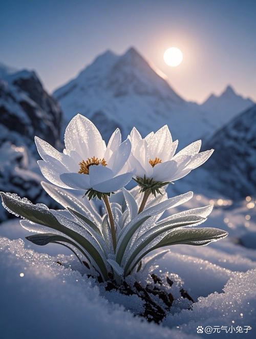 雪地里长出来的供花