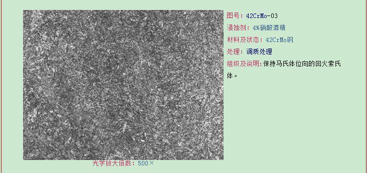 近净成形42CrMo锻件应力开裂金相组织图