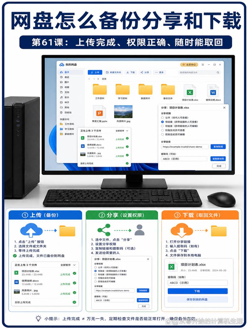 电脑网盘存满在线课程文件界面
