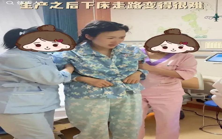 产后室内缓慢散步实景图