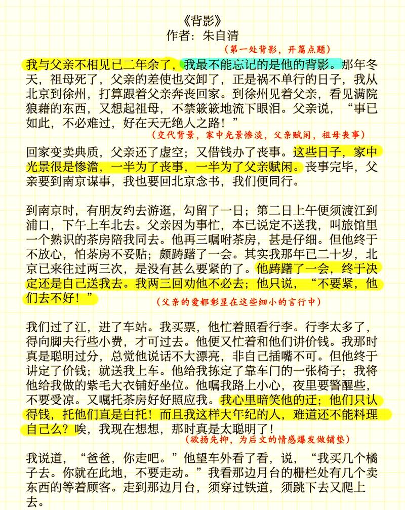 那个 背影 教会我的事