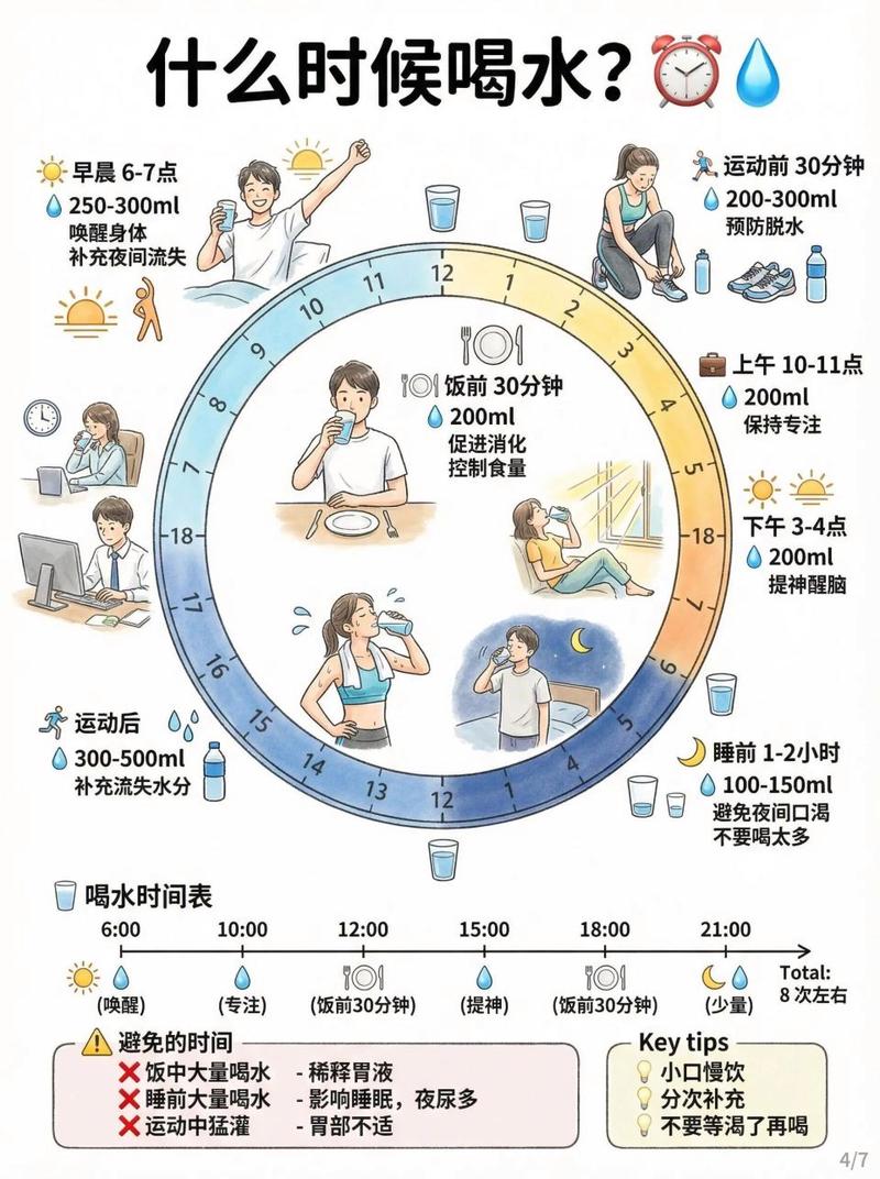 三餐前后的饮水，不用太纠结