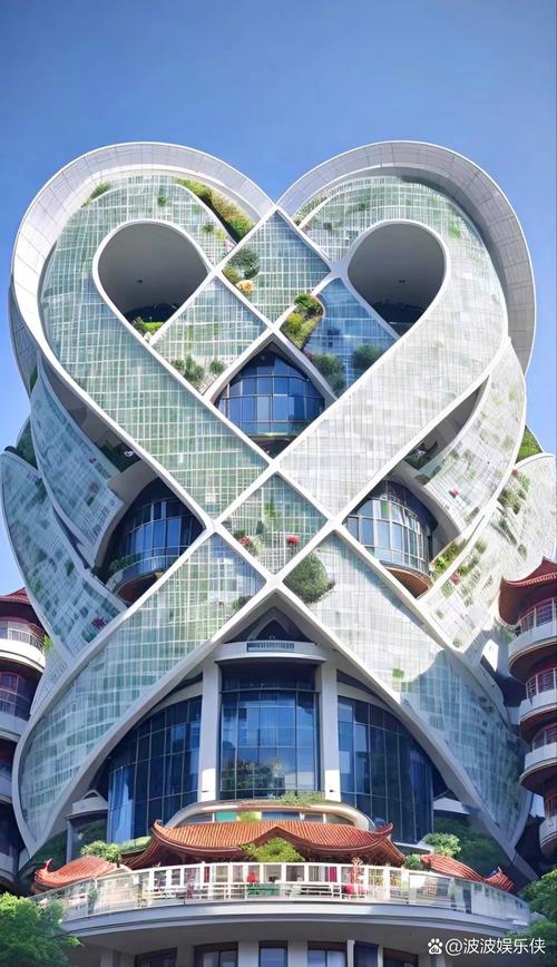 网红售楼处异形建筑外观摄影作品