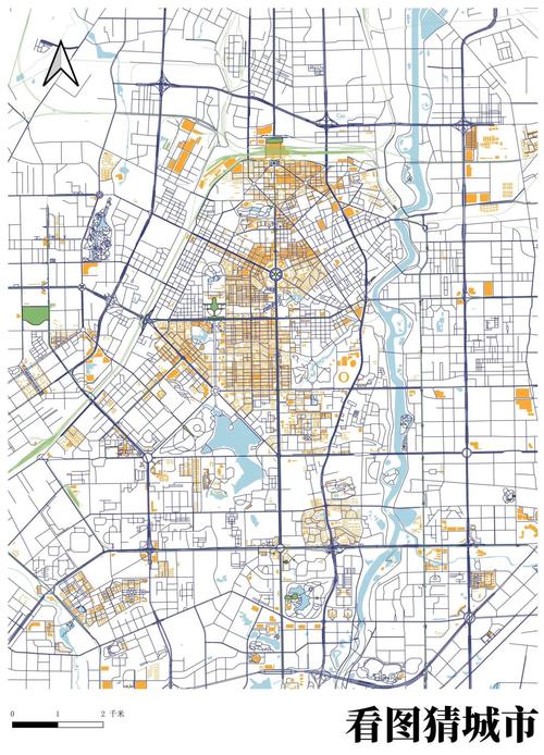 GEO城市道路网特征片段标注示例图