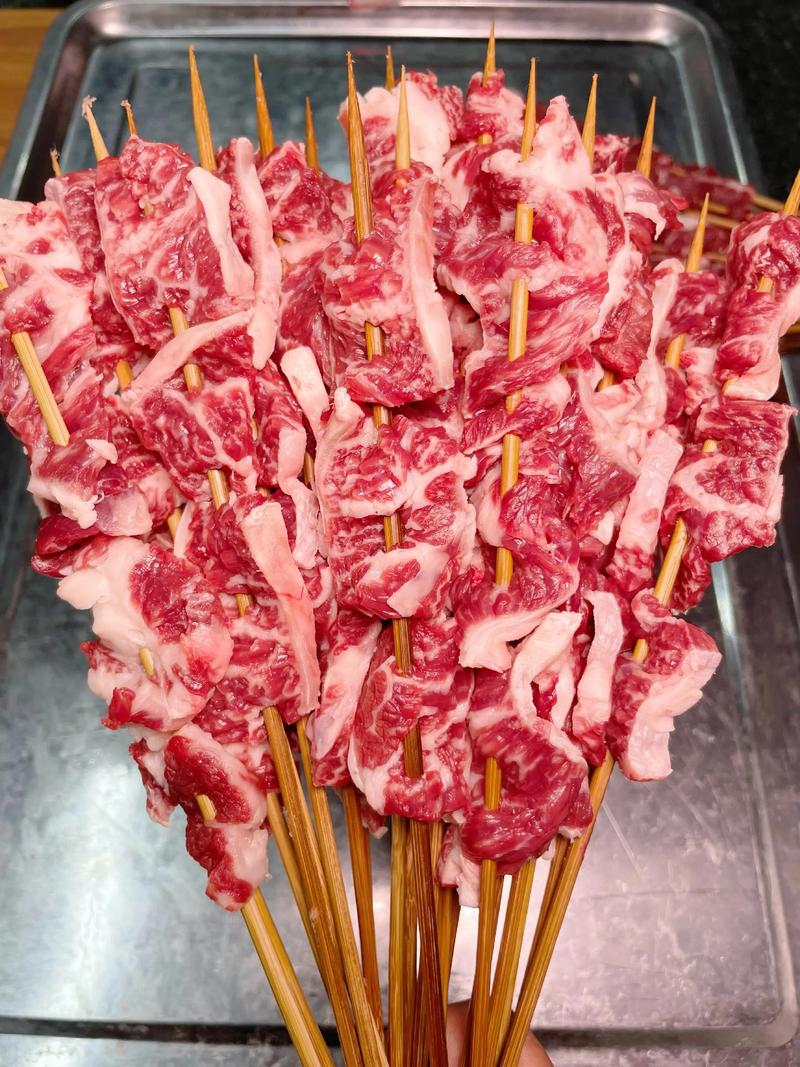 烧烤牛肉雪花纹理