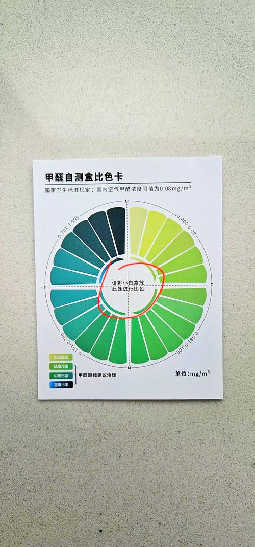 甲醛自测盒对比色卡室内检测