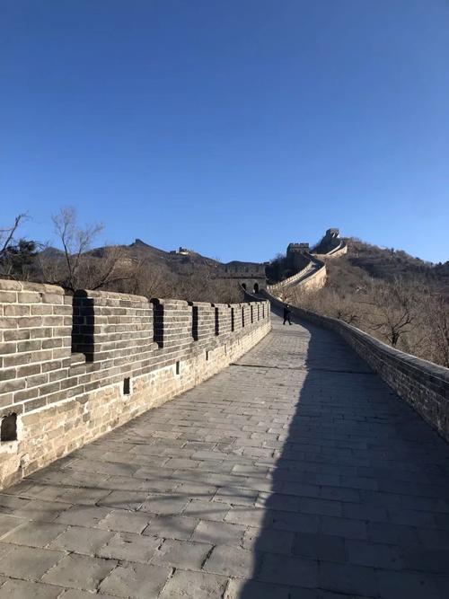 北京八达岭长城北坡城砖景观