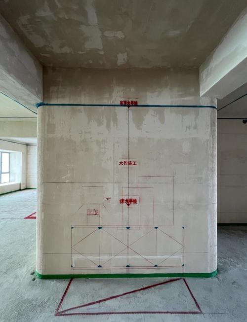 毛坯房全屋点位动线标记实景
