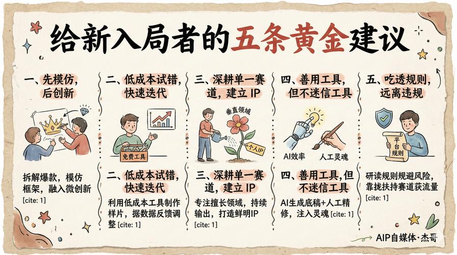 给入局者的几点建议