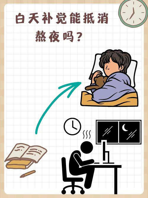 熬夜后正确补觉作息对比图