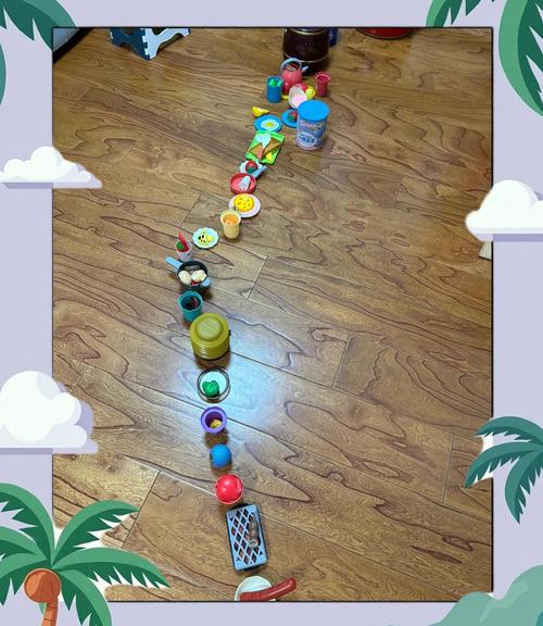 幼儿秩序敏感期玩具整齐排列场景