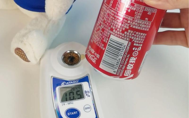 快餐测评可乐糖度测试试纸对比实拍