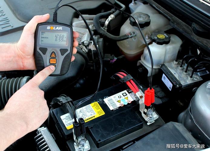 汽修店仪器测量汽车电瓶CCA冷启动电流图