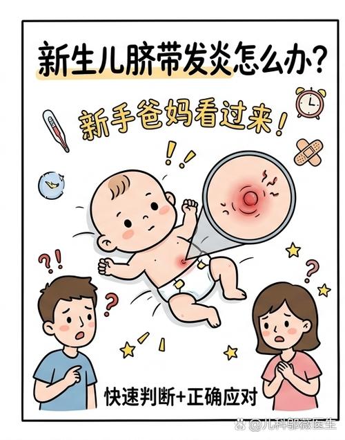 新生儿正常脐带与发炎脐带对比图