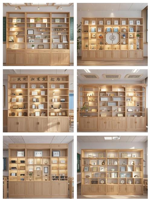 家庭实木定制儿童童年收藏馆展柜实景