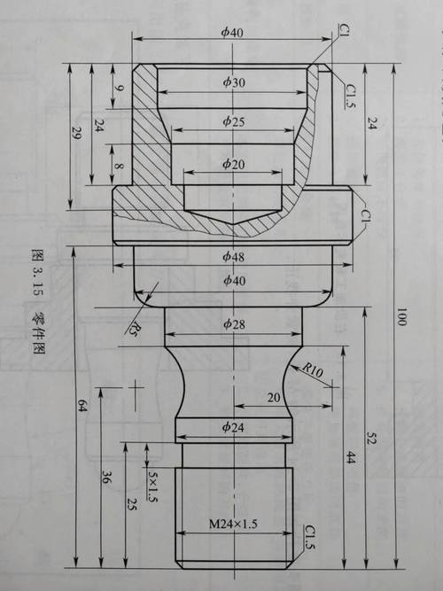 机加工图纸与成品零件对比展示