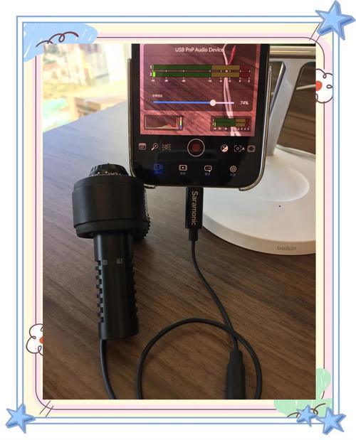手机拍摄外接麦克风 setup 示意图