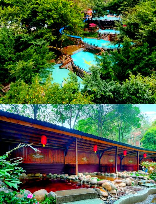 峨眉山灵秀温泉钢架光影