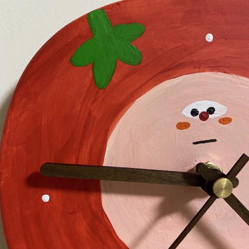 儿童书桌粉色番茄造型闹钟