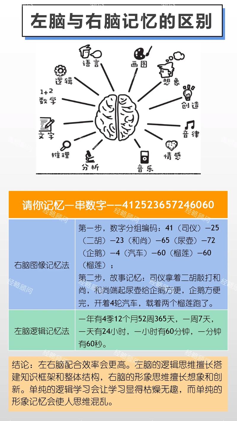 大脑将文字信息转化为图像记忆的对比图