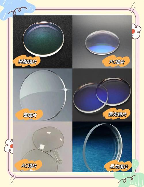 三种常见太阳镜镜片材质实物对比图
