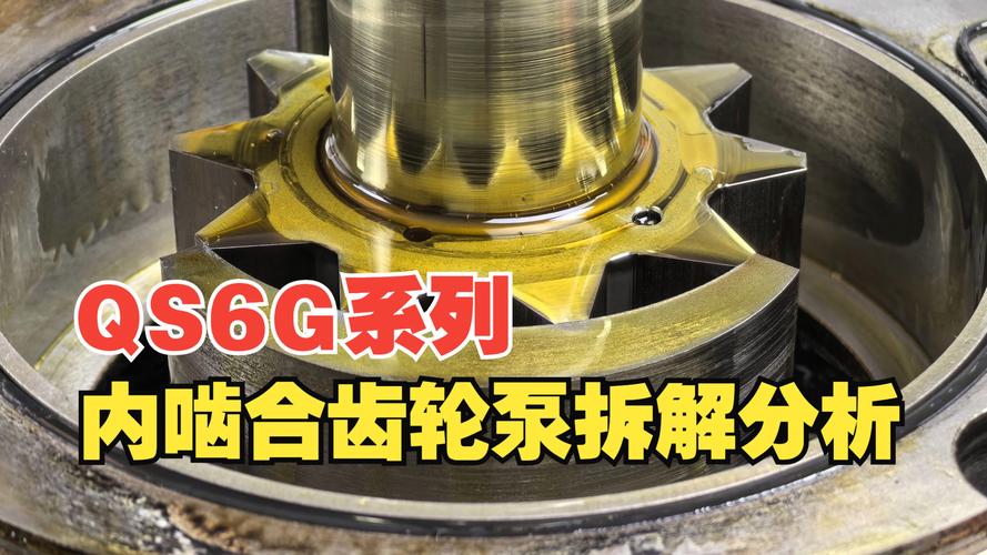 内啮合齿轮泵拆解实物图
