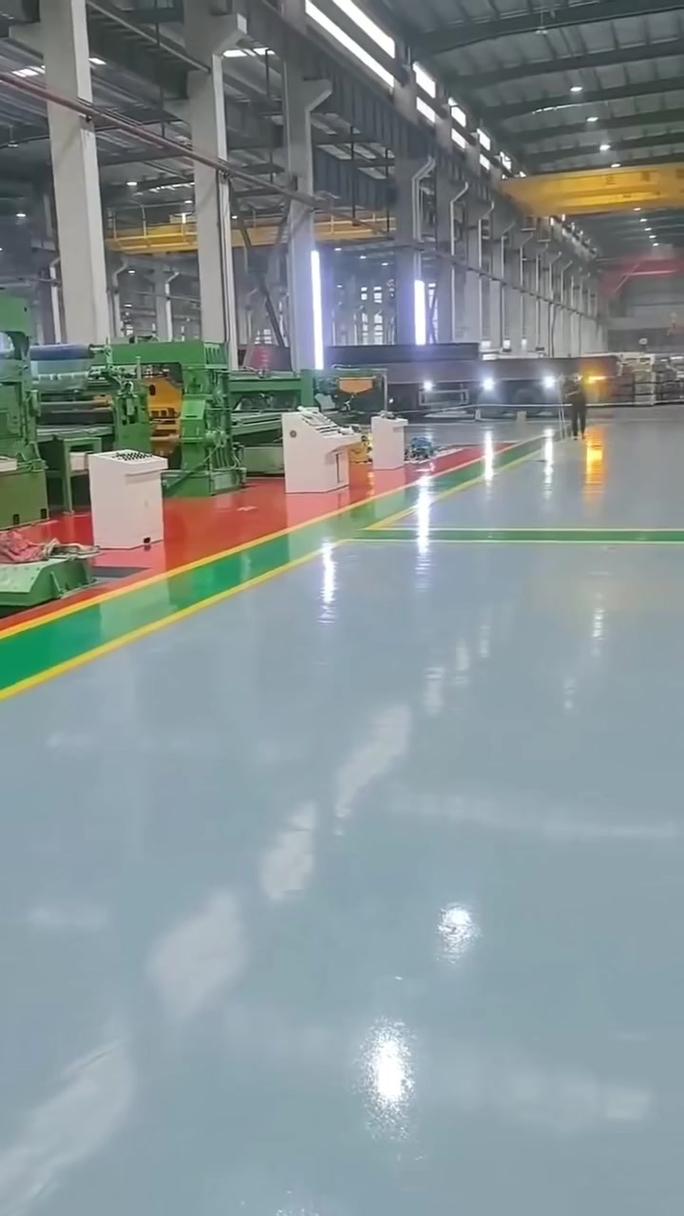 卧式加工中心厂家装配车间环氧地坪实拍