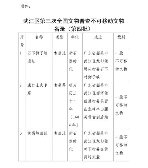 第三次全国文物普查档案名录内页实拍