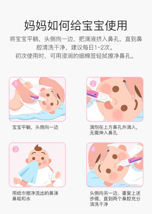 婴儿生理性海盐水滴鼻操作实拍图